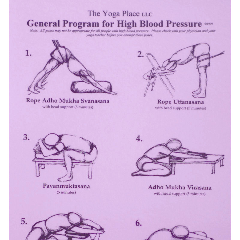 laminierte Übungssequenz High Blood Pressure - Übungssequenz Bluthochdruck