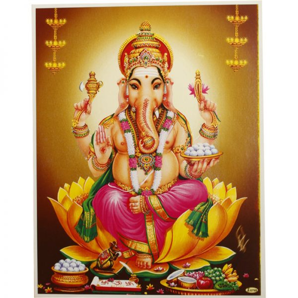 Poster von Ganesha mit Reittier