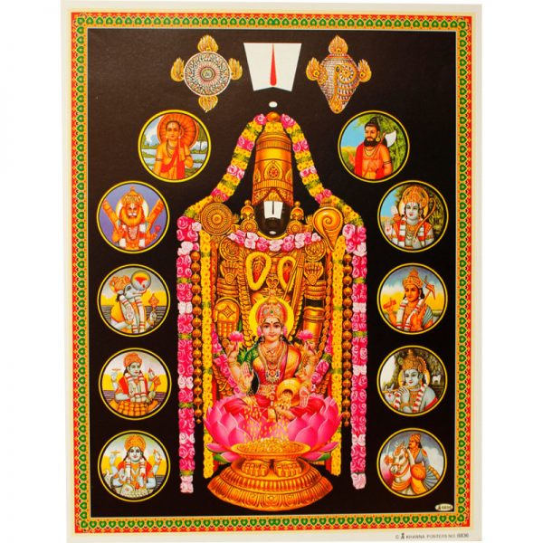 Poster Vishnu - 10 Inkarnationen (Avatare)